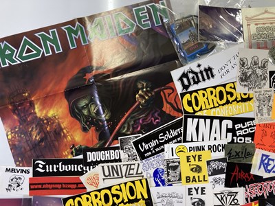 Lot 100 - ROCK/PUNK/METAL MERCHANDISE & EPHEMERA.