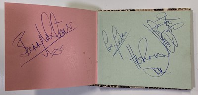 Lot 391 - AUTOGRAPH BOOK INC BEATLES SIGNATURES LIKELY BY ASPINALL.