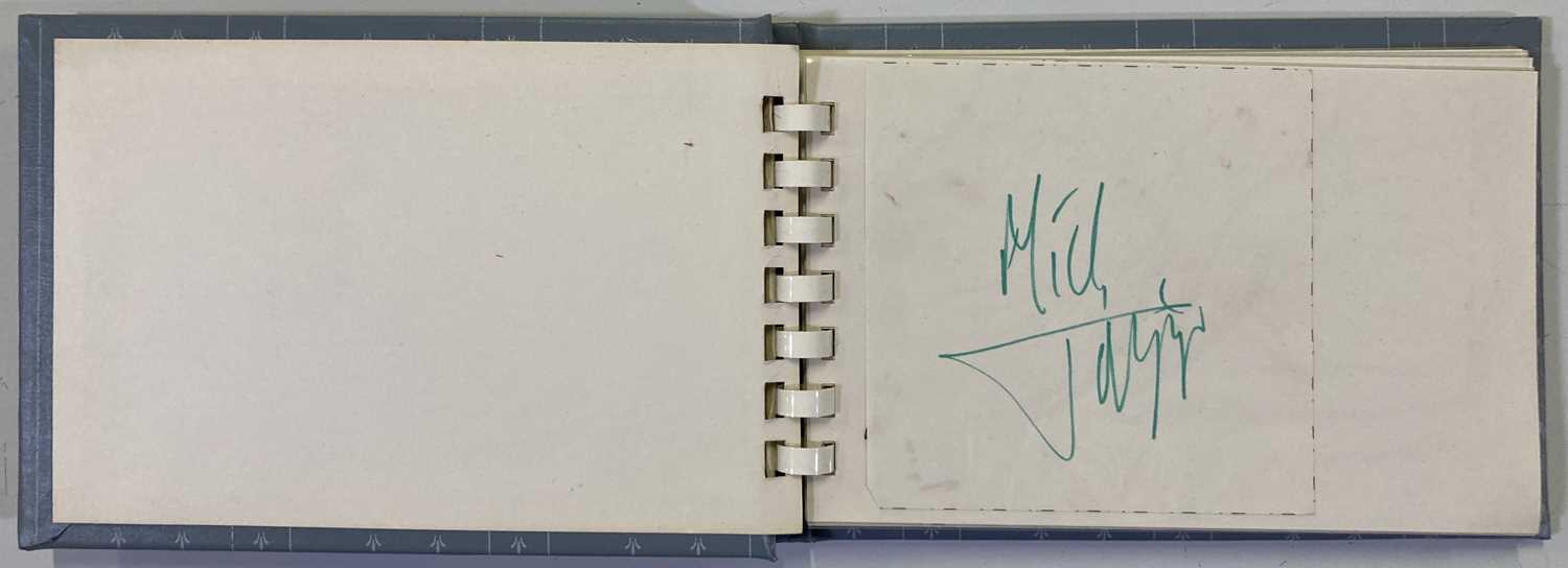 Lot 265 - AUTOGRAPH BOOK INC MICK JAGGER.