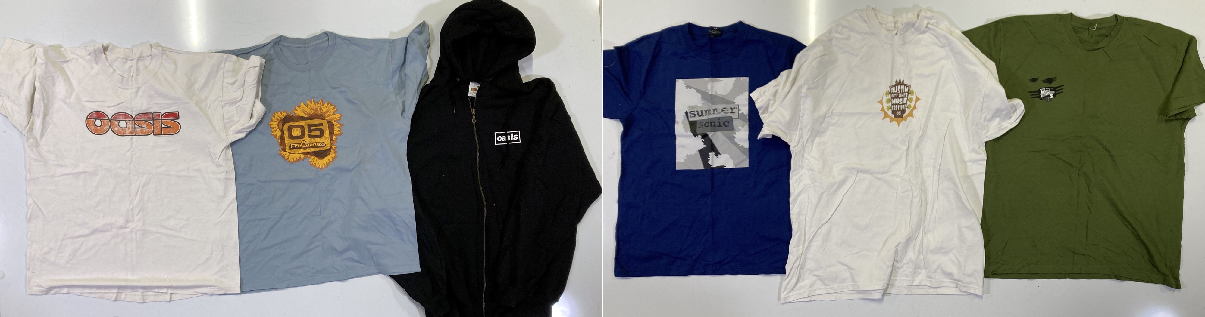 Lot 133 - OASIS - FESTIVAL CLOTHING AND TOUR MERCH,