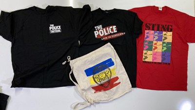 Lot 135 - STING / THE POLICE - TOUR AND PROMOTIONAL CLOTHING.