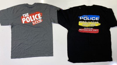 Lot 135 - STING / THE POLICE - TOUR AND PROMOTIONAL CLOTHING.