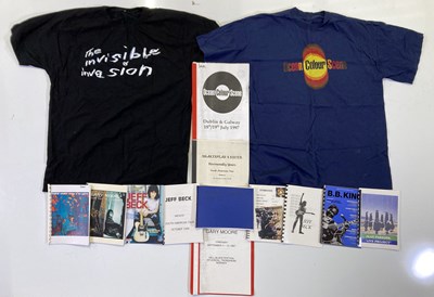 Lot 154 - CONCERT PROGRAMMES / T-SHIRTS AND EPHEMERA.