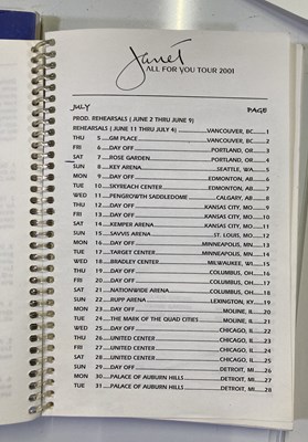 Lot 155 - JANET JACKSON - TOUR ITINERARIES AND EPHEMERA