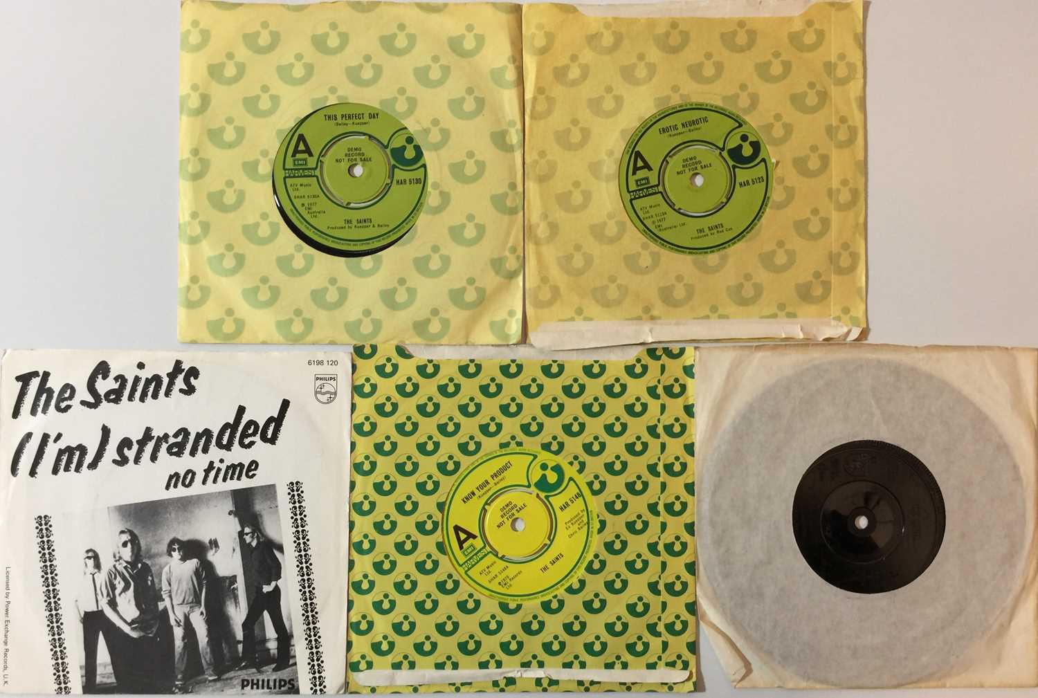 Lot 114 - The Saints - 7" Collection (With Demos and Bio Press Release)