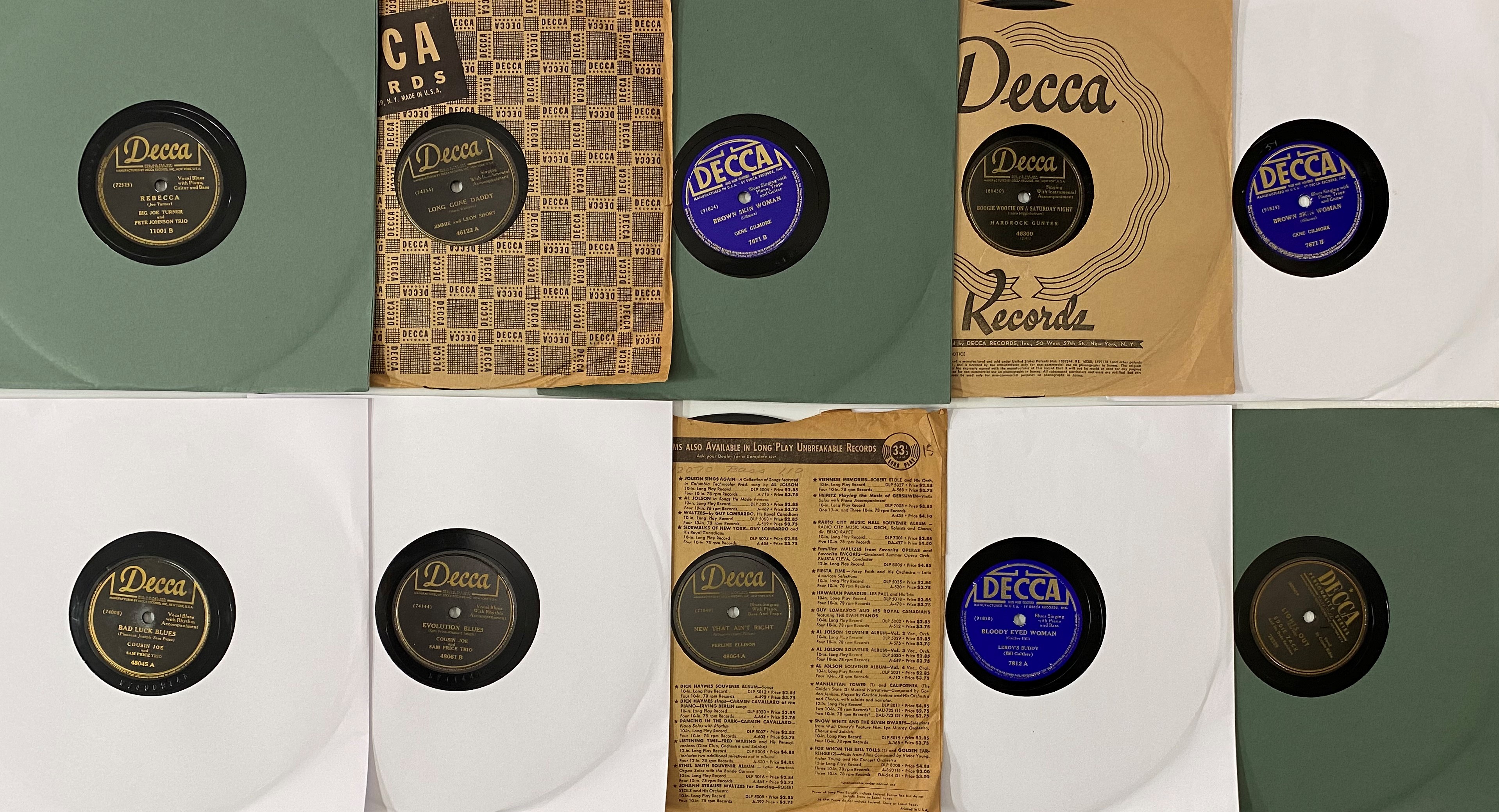 Lot 310 Decca 78rpm Shellac Collection