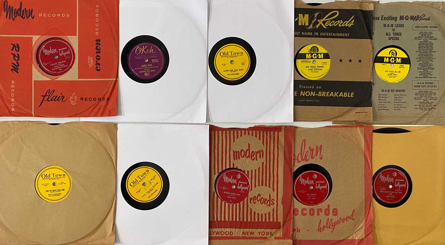 Lot 319 - ROCK N ROLL/ ROCKABILLY/ BLUES/ R&B - 78RPM