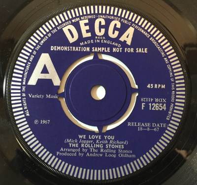 Lot 750 - The Rolling Stones - Dandelion c/w We Love You 7" (Original UK Demo - Decca F 12654)