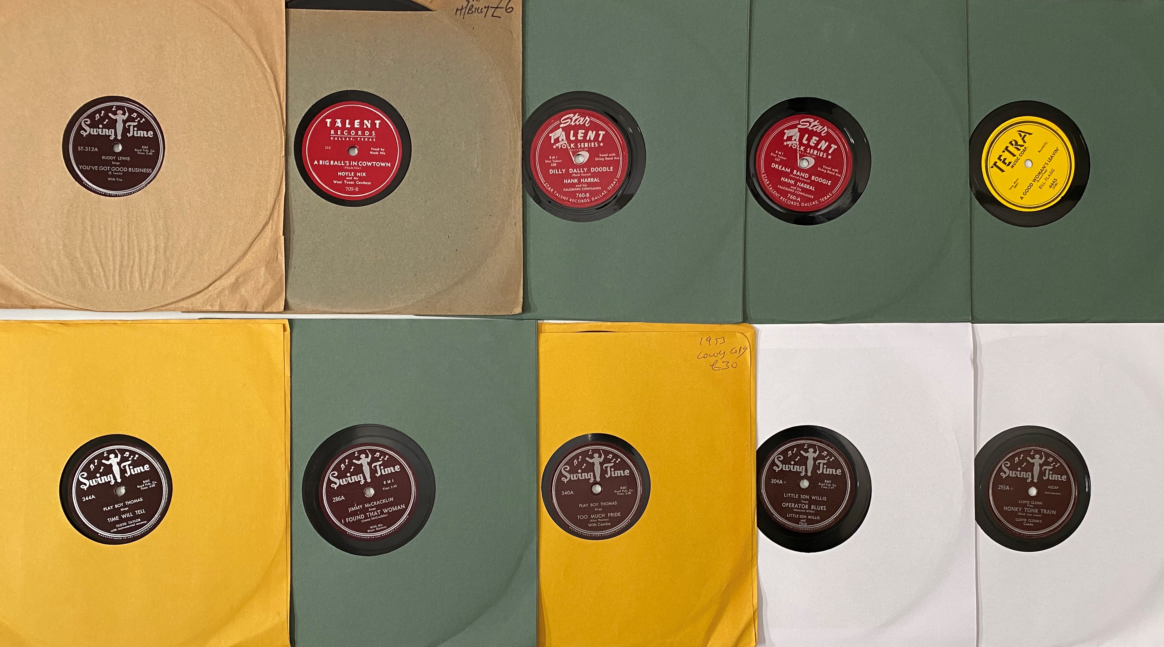 Shellac Label Print Lot 326 - S/W LABELS - 78RPM SHELLAC PACK