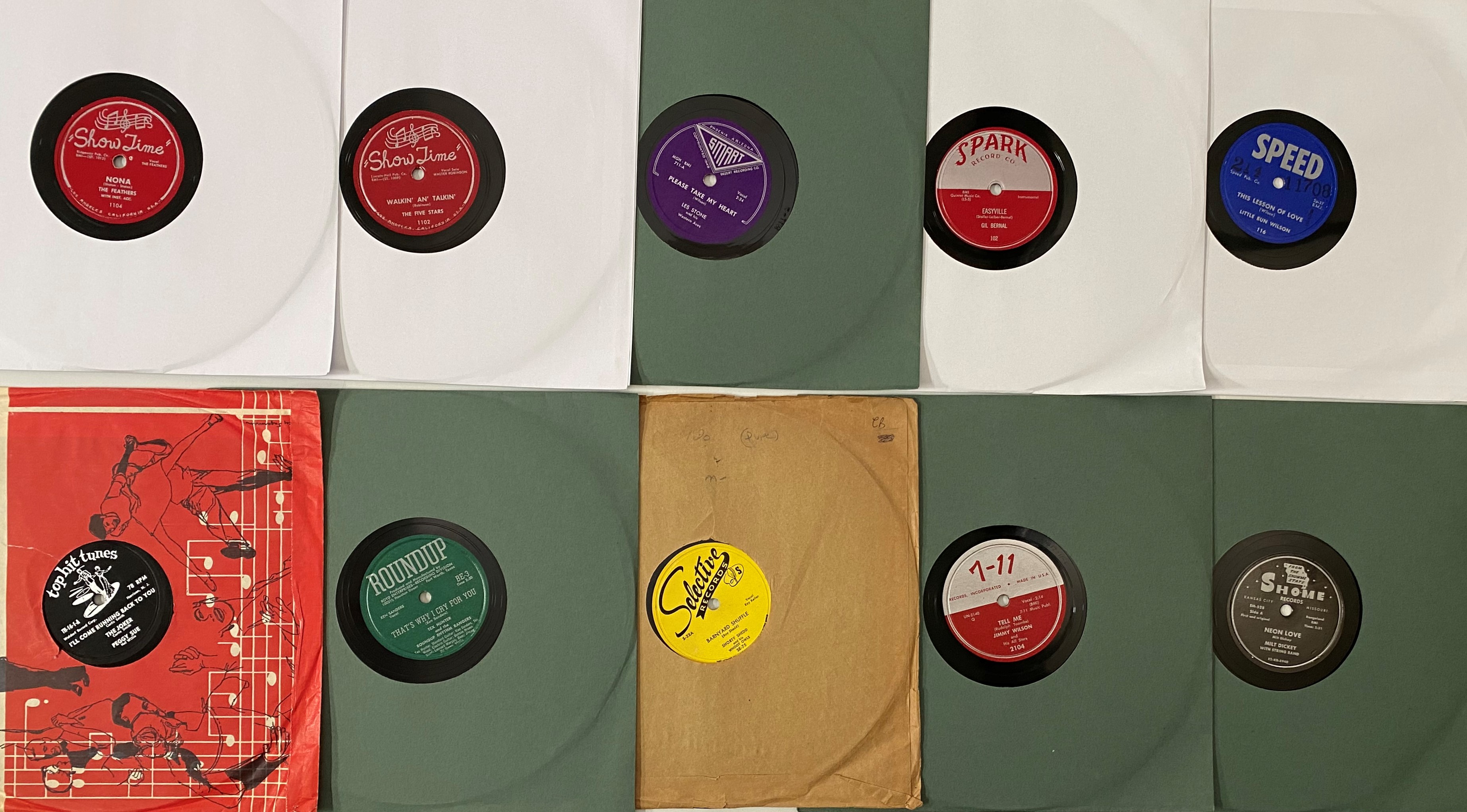 Shellac Label Print Lot 327 - S/W LABELS - 78RPM SHELLAC PACK