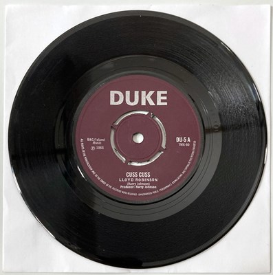 Lot 173 - LLOYD ROBINSON - CUSS CUSS / LAVENDER BLUE (DUKE RECORDS DU-5)