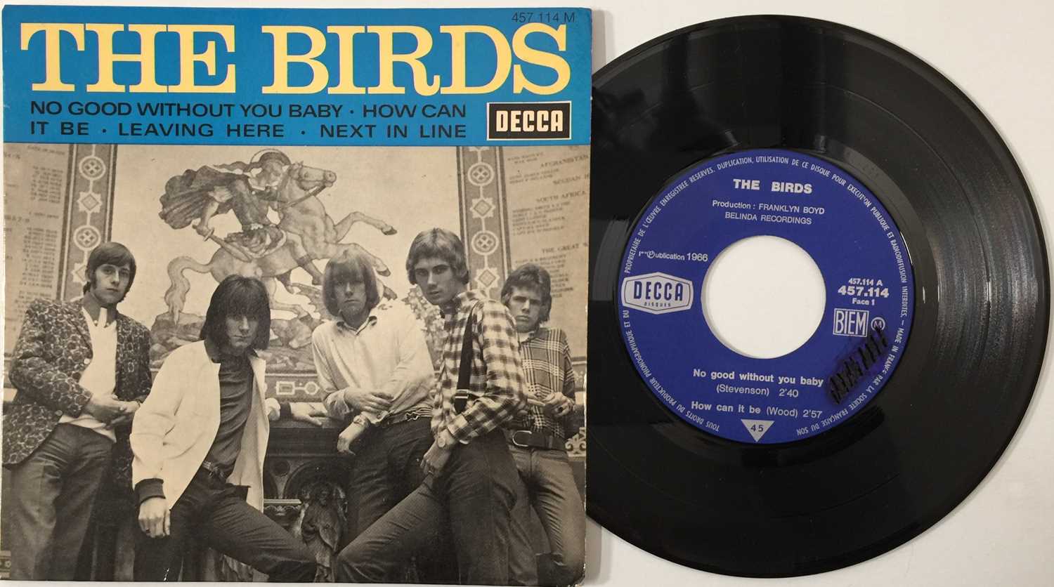 Lot 147 - THE BIRDS - NO GOOD WITHOUT YOU BABY 7