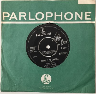 Lot 148 - DAVID JOHN AND THE MOOD - BRING IT TO JEROME 7" (ORIGINAL UK COPY - PARLOPHONE R 5255)