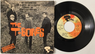 Lot 157 - THE T-BONES - I AM LOUISIANA RED 7" EP (ORIGINAL FRENCH COPY - RIVIERA 231 075)