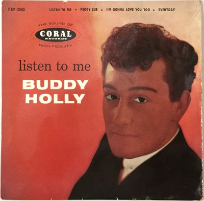 Lot 731 - BUDDY HOLLY - LISTEN TO ME EP 7" (ORIGINAL UK 'NO GLASSES' RELEASE - FEP 2002)