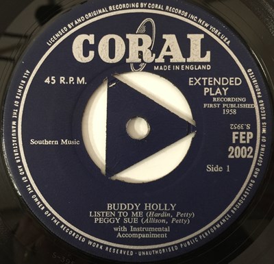 Lot 731 - BUDDY HOLLY - LISTEN TO ME EP 7" (ORIGINAL UK 'NO GLASSES' RELEASE - FEP 2002)