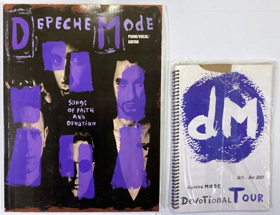 Lot 106 - DEPECHE MODE - PROMOTIONAL ITEMS / INVITES/ITINERARY.