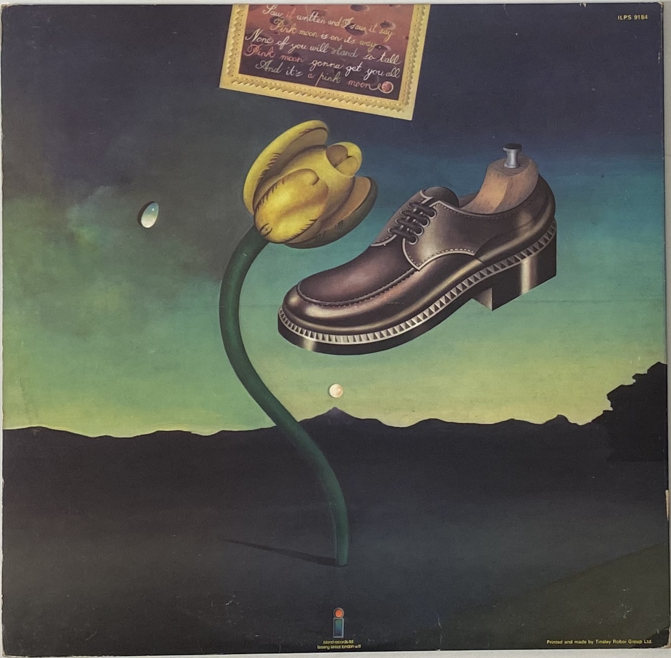 nick drake pink moon レコード　ilps9184 Nick Drake~”Pink Moon