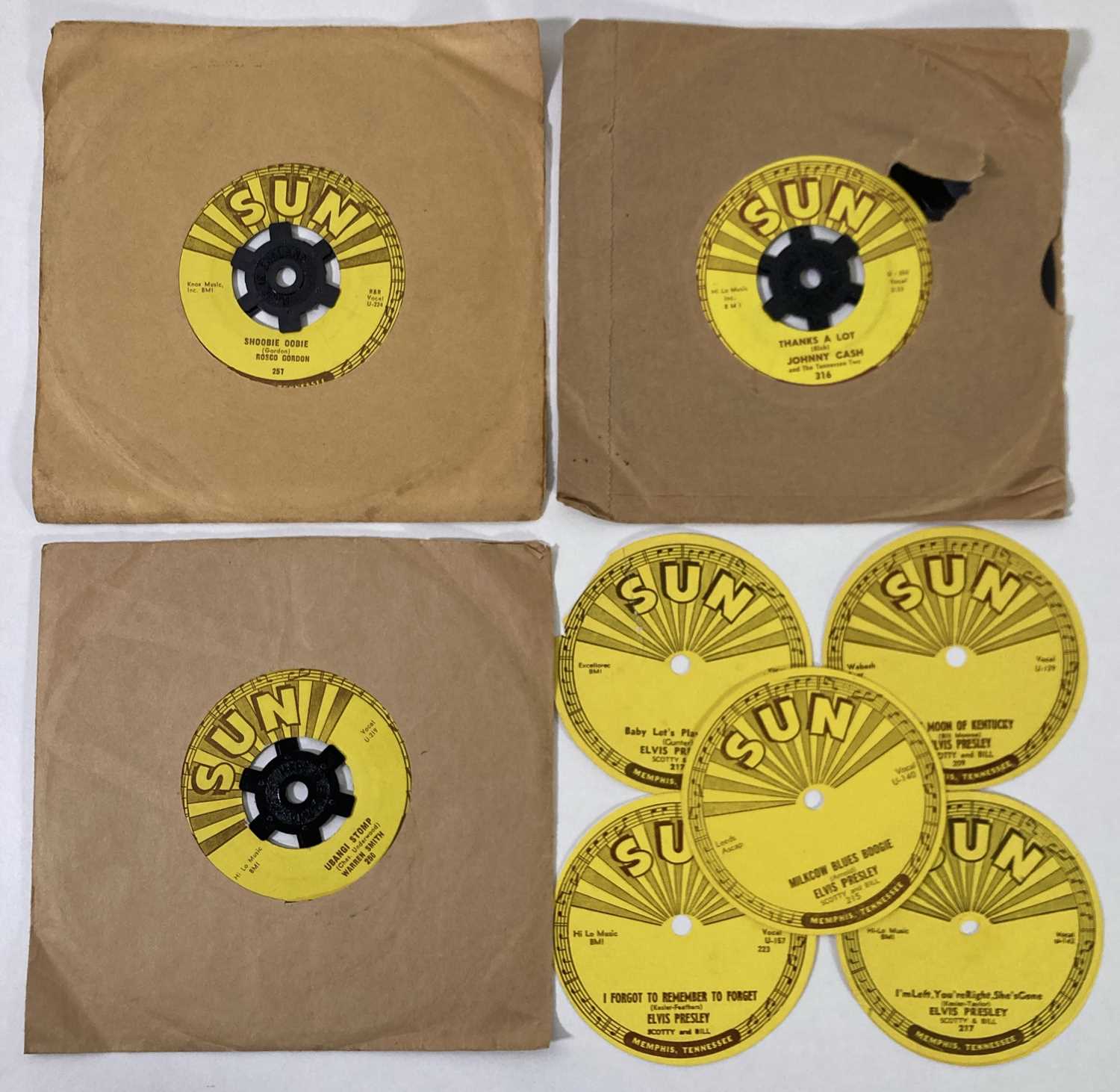 Lot 334 - UNUSED SUN RECORDS ELVIS PRESLEY CENTRE