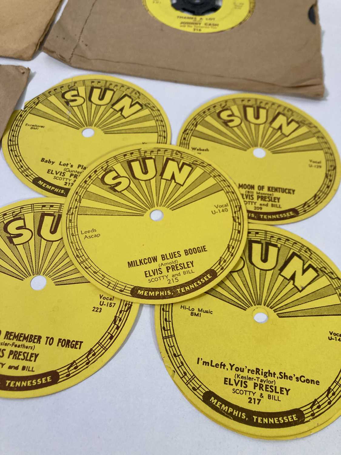 Lot 334 - UNUSED SUN RECORDS ELVIS PRESLEY CENTRE