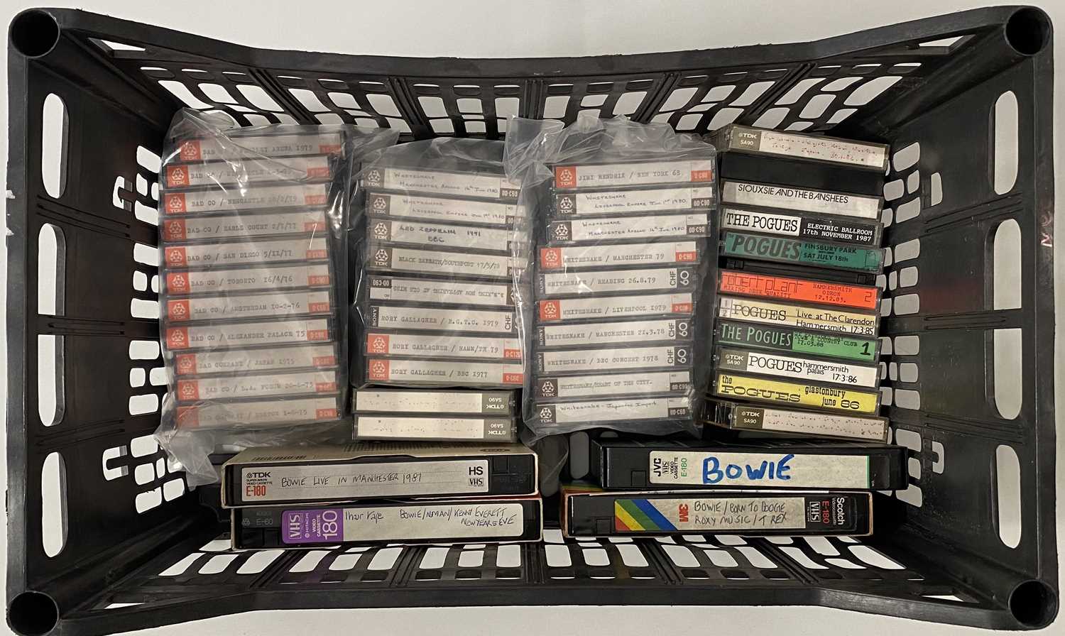 Lot 110 - PRIVATE / LIVE RECORDINGS - CASSETTE / VHS COLLECTION