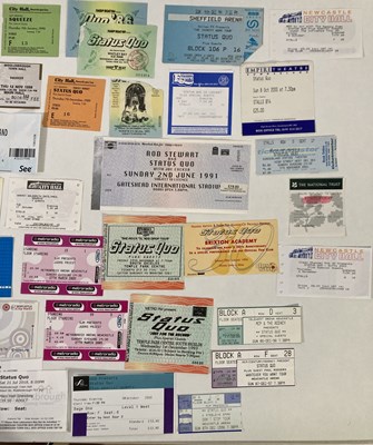 Lot 162 - ROCK AND PUNK TICKET ARCHIVE - SOME SIGNED. ﻿