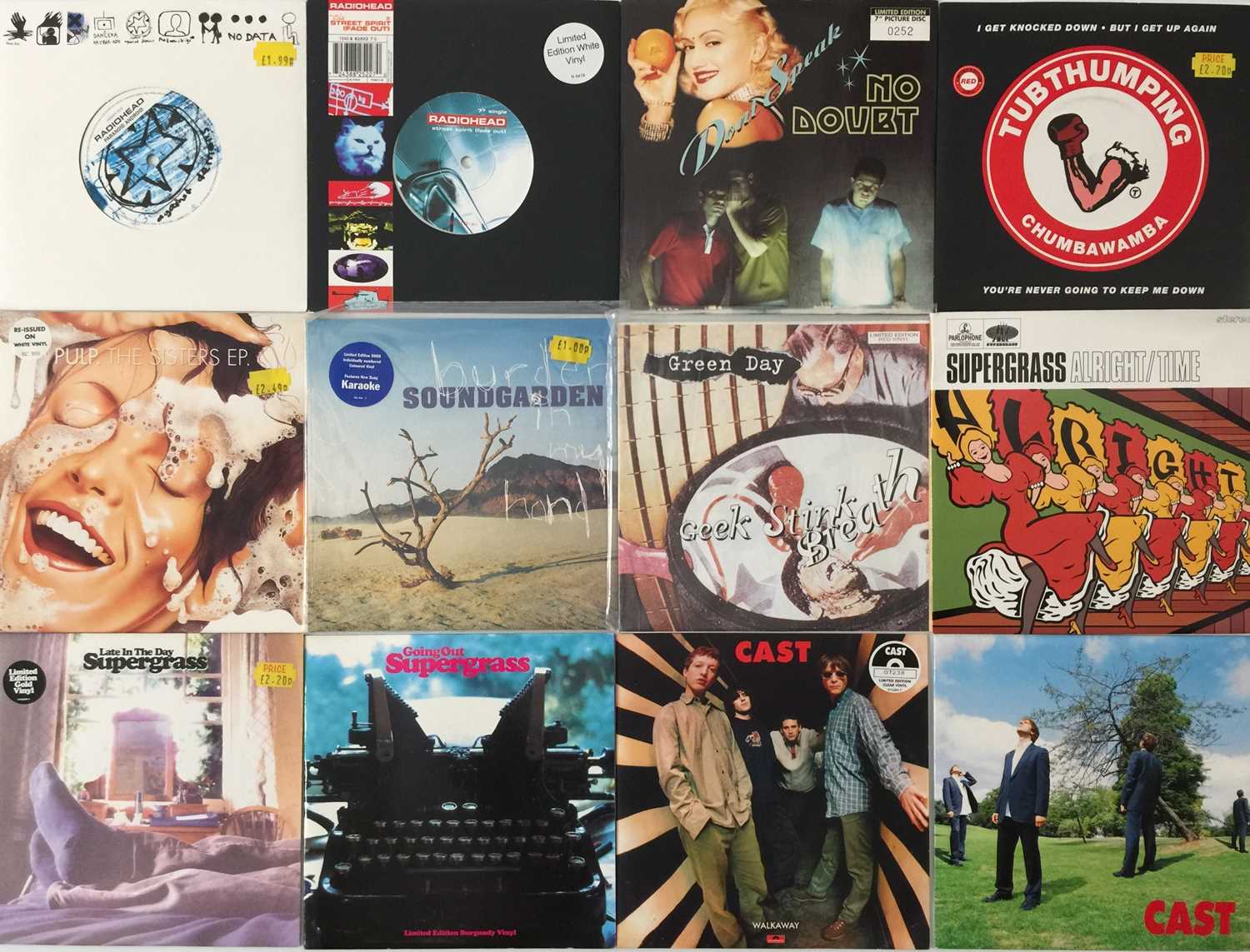 Lot 830 - 90's INDIE - COLOURED VINYL - 7" PACK