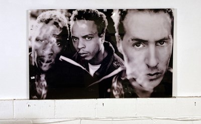 Lot 207 - MASSIVE ATTACK - LARGE FORMAT PHOTO PRINT BY KEVIN WESTENBERG.