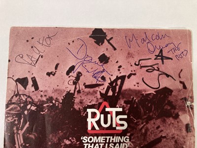 Lot 280 - THE RUTS - FULLY SIGNED 7" SINGLE.