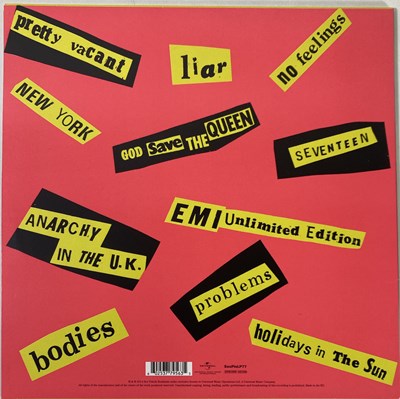 Lot 283 - THE SEX PISTOLS - NMTB SLEEVE SIGNED BY JOHNNY ROTTEN.