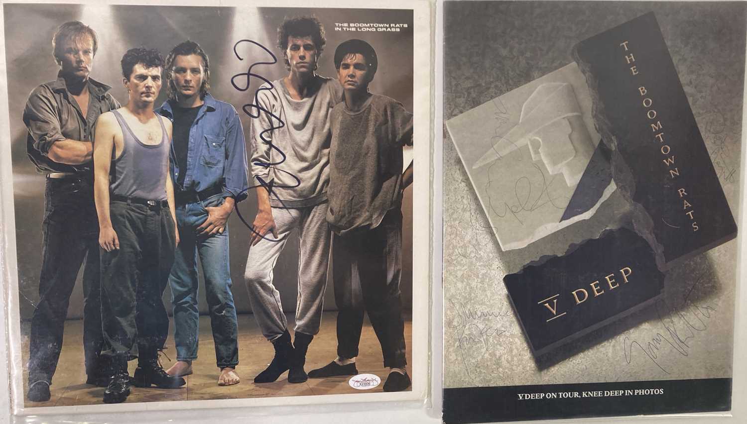 Lot 284 - BOOMTOWN RATS - FULLY SIGNED PROGRAMME / SIGNED SLEEVE.