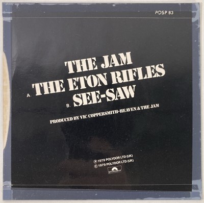 Lot 381 - THE JAM - SIGNED 7" SLEEVE.