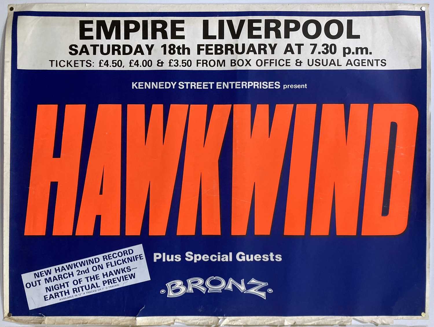 Lot 238 - HAWKWIND CONCERT POSTERS.