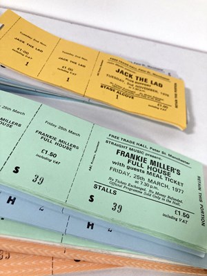 Lot 191 - MANCHESTER FREE TRADE HALL TICKET ARCHIVE - 1970S ARTISTS.