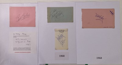 Lot 336 - BILL HALEY AUTOGRAPHS.