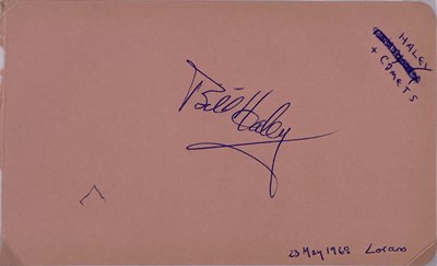 Lot 336 - BILL HALEY AUTOGRAPHS.