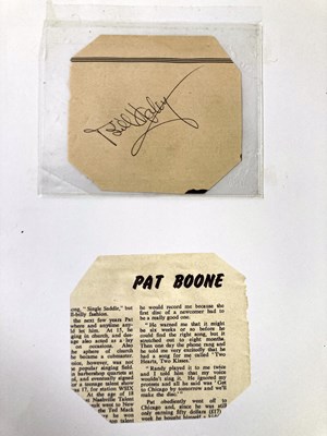 Lot 337 - ROCK AND ROLL AUTOGRAPHS - LITTLE RICHARD / BILL HALEY.