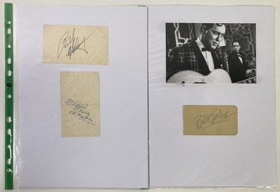 Lot 338 - BILL HALEY AUTOGRAPHS.