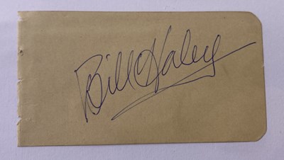 Lot 338 - BILL HALEY AUTOGRAPHS.