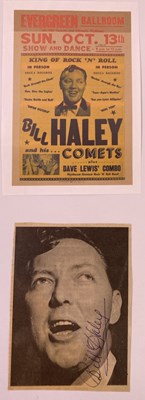 Lot 338 - BILL HALEY AUTOGRAPHS.