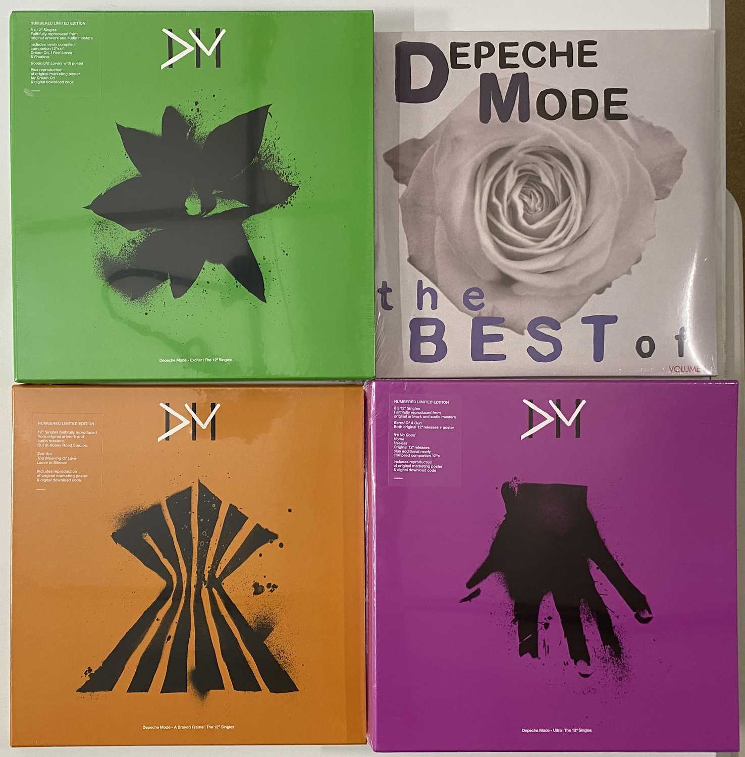 Lot 913 - DEPECHE MODE - THE 12" SINGLES BOX SETS (PLUS THE BEST OF VOLUME 1 LP SET)