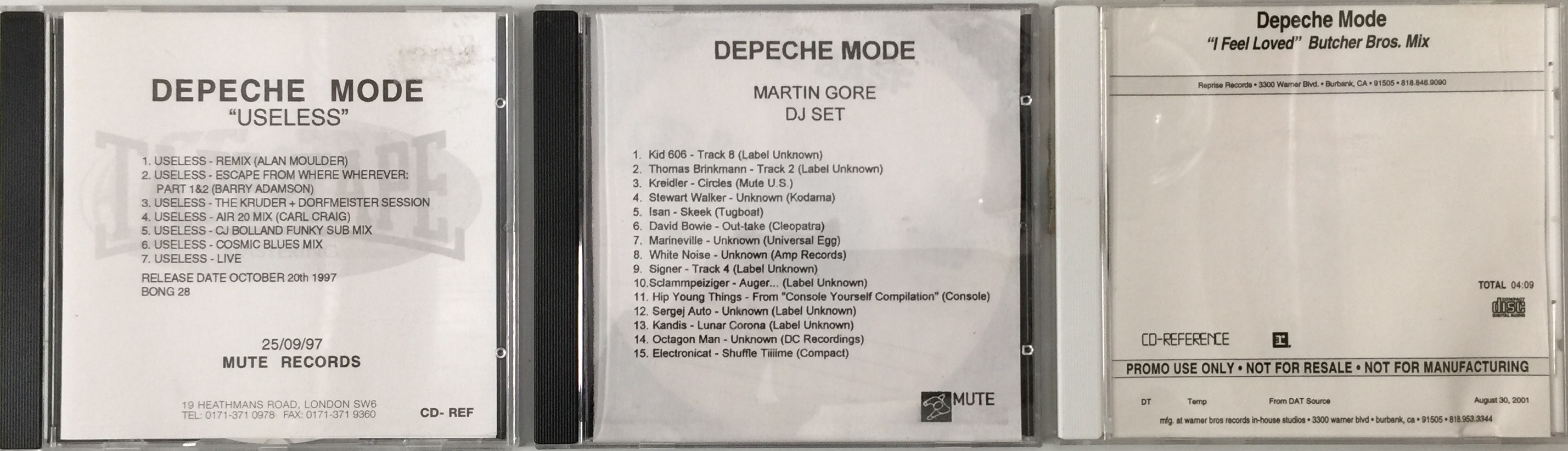 Live on air, Depeche Mode CD