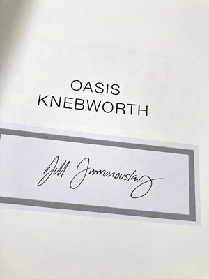 Lot 363 - JILL FURMANOVSKY SIGNED OASIS KNEBWORTH BOOK.