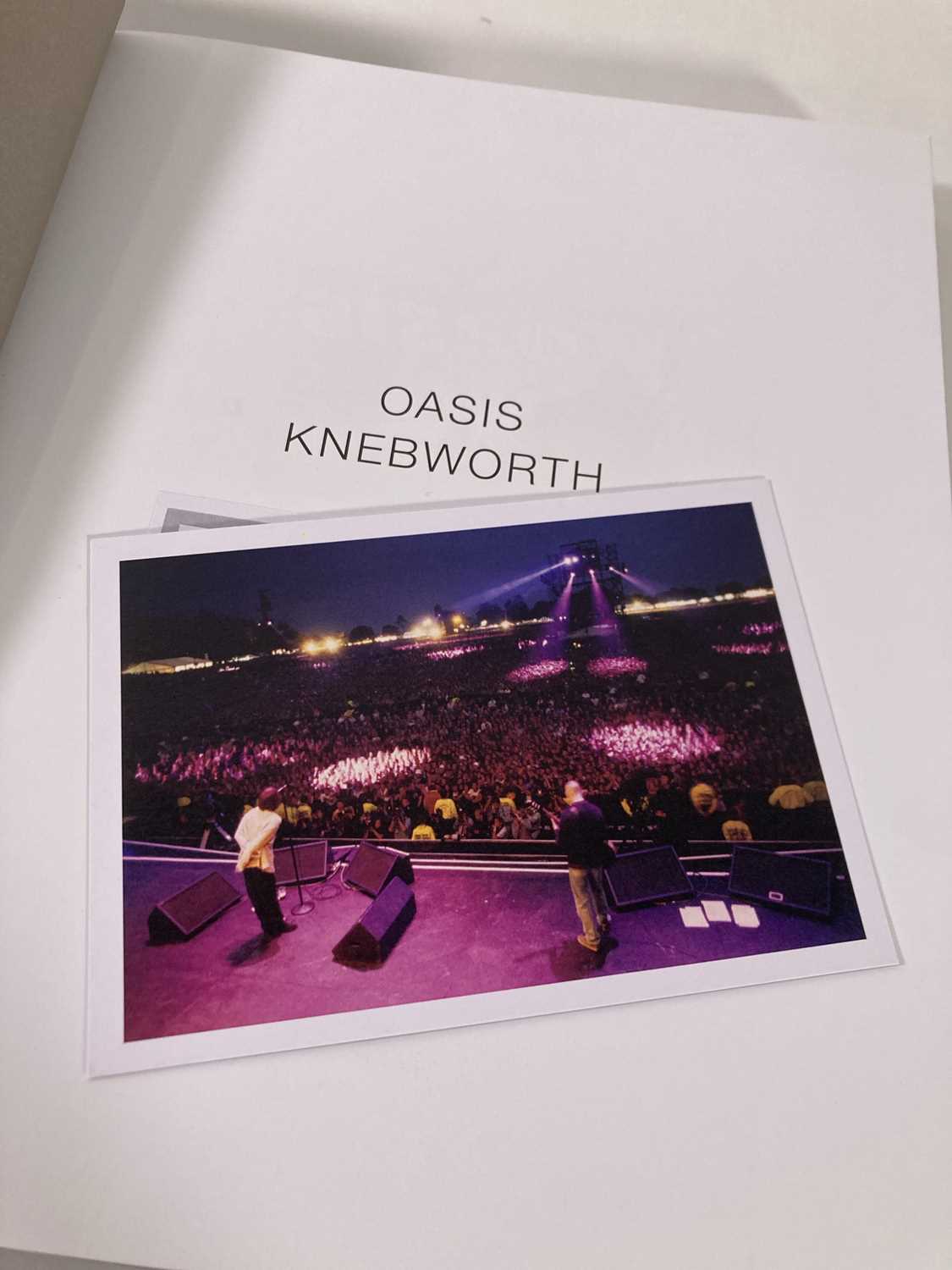 Lot 363 - JILL FURMANOVSKY SIGNED OASIS KNEBWORTH BOOK.