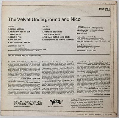 Lot 897 - THE VELVET UNDERGROUND & NICO LP (UK 2ND PRESS - VERVE SVLP 9184)