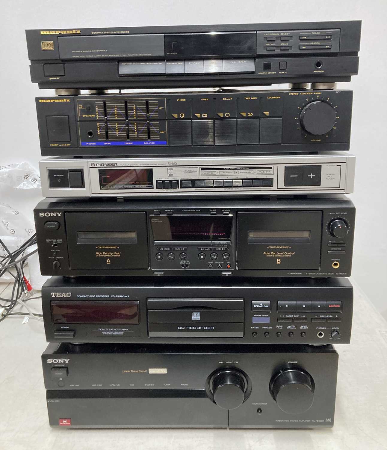 Lot 89 - HIFI EQUIPMENT (SONY, TEAC, PIONEER, MARANTZ).