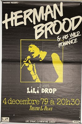 Lot 11 - HERMAN BROOD - A 1979 FRENCH CONCERT POSTER.