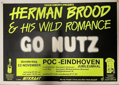 Lot 20 - HERMAN BROOD - A  CONCERT POSTER FOR EINDHOVEN, 1979.