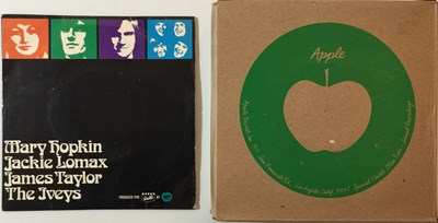 Lot 58 - APPLE - SHIPPING BOX WITH MARY HOPKIN 7" PLUS WALLS ICE CREAM EP