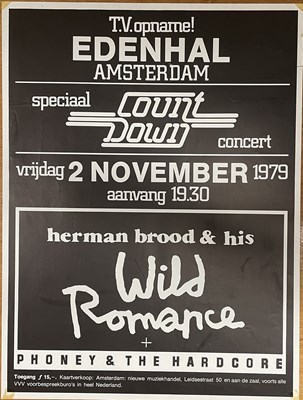 Lot 23 - HERMAN BROOD - A 1979 CONCERT POSTER FOR EDENHAL AMSTERDAM.